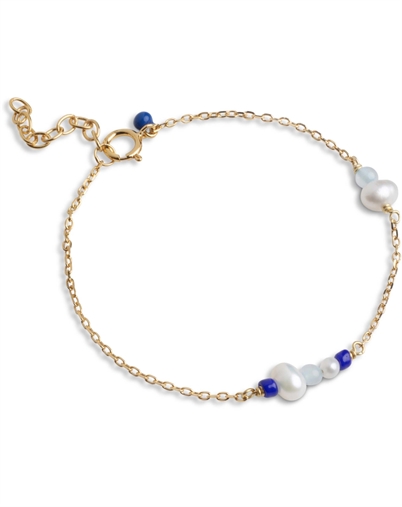 Enamel Copenhagen - Sofia Armbånd - Marine Guldfarvet